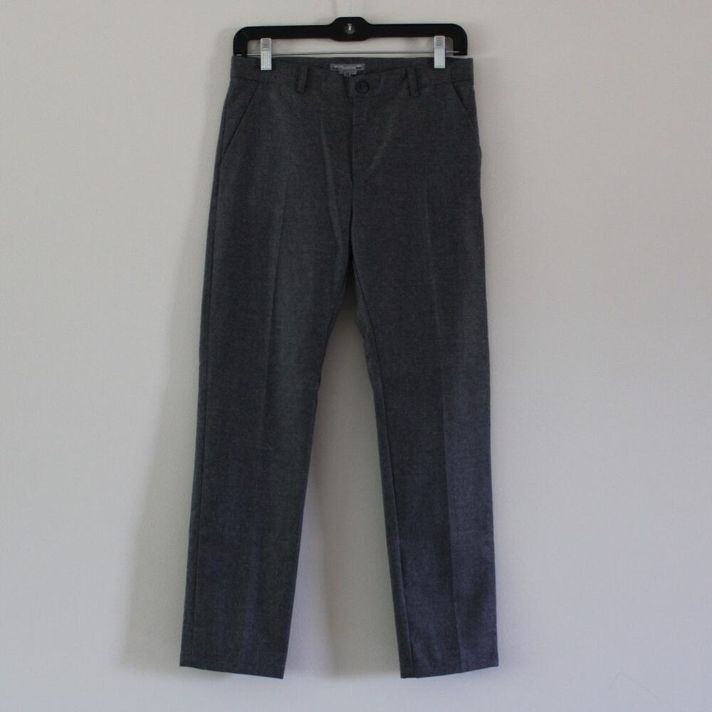 NWT Bonpoint Boys Felix Wool Straight Leg Trouser‎ Pants Dark Gray 12